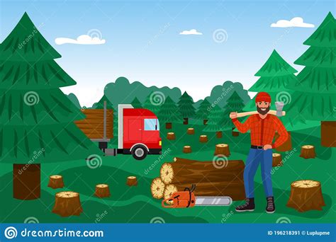 forestry cartoon